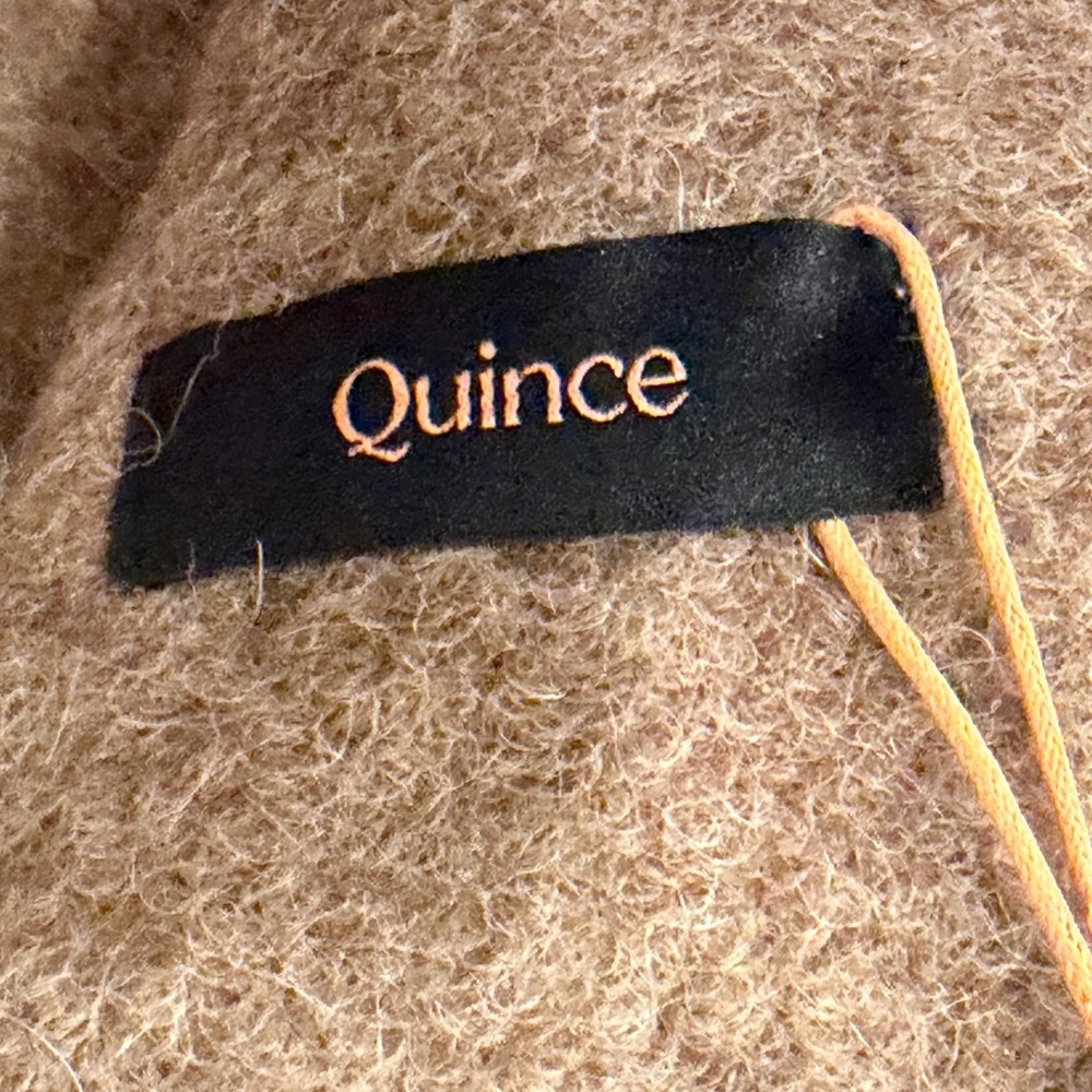 Quince Alpaca Boucle Throw Blanket Cocoa Brown 50x70 Luxury Home Cozy Decor NWT - Picture 4 of 7